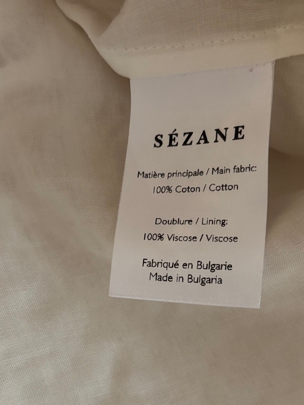 🆕 Sezane Sarah Crochet Ivory Dress Sz 40 - Picture 15 of 15